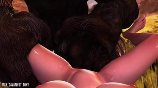SFM Pussy Licking Pussy Eating POV Monster Cock Hardcore Gagging Deep Penetration Cum Choking Animation GIF